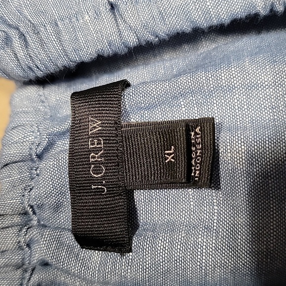 J Crew Size XL Linen Blend On or Off Shoulder Dress, Excellent Used Condition - Picture 13 of 14